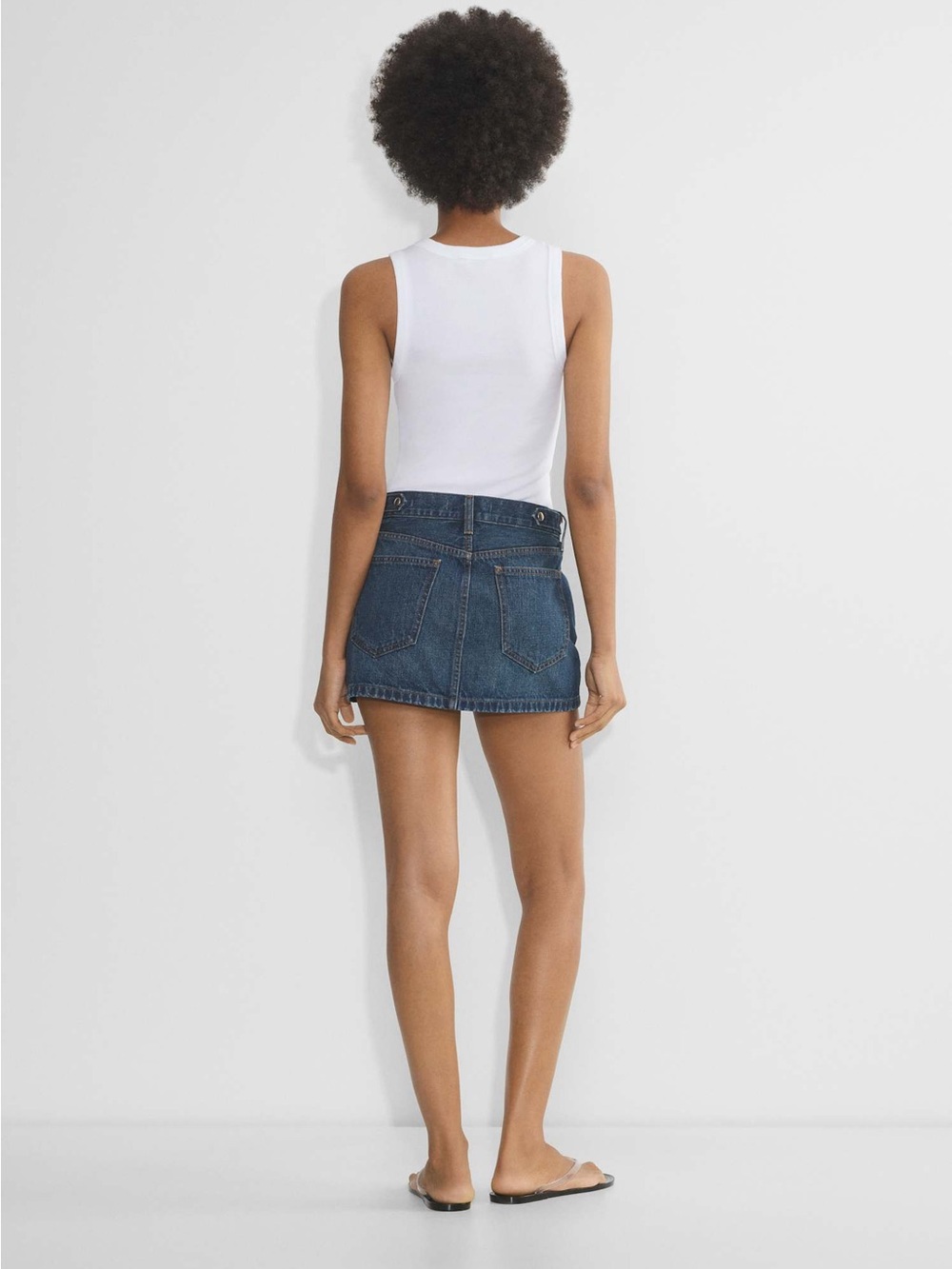 Aritzia Denim Forum The ‘90s Vintage Micro Denim Skirt Size 29 NWT - Picture 5 of 12